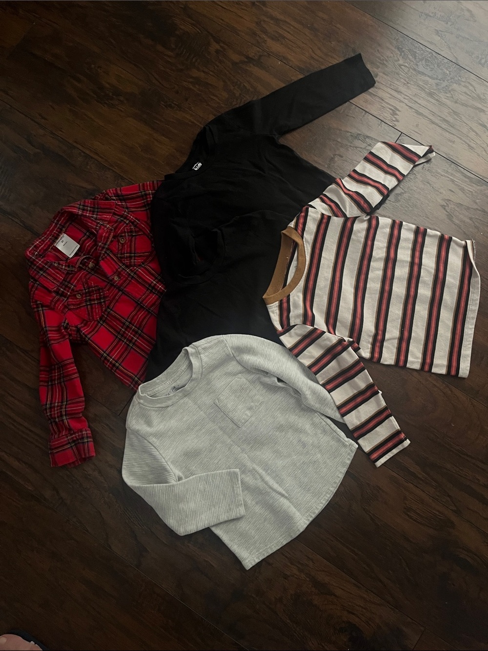 Bundle of 5 Long Sleeve Toddle Boys Shirts- Various Brands